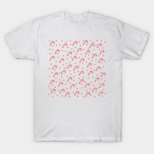 Candy Canes and Dots T-Shirt